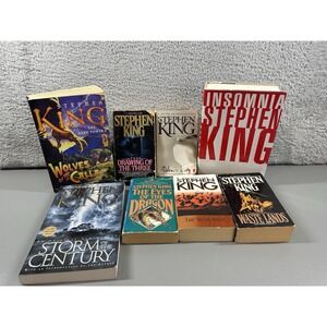 Stephen King Book Bundle Lot 8 Insomnia Storm of‎ Century Dragon Vintage Paper